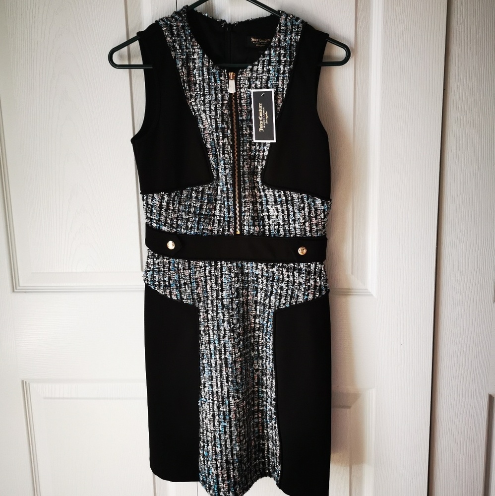 Juicy couture tweed zipper dress size 0